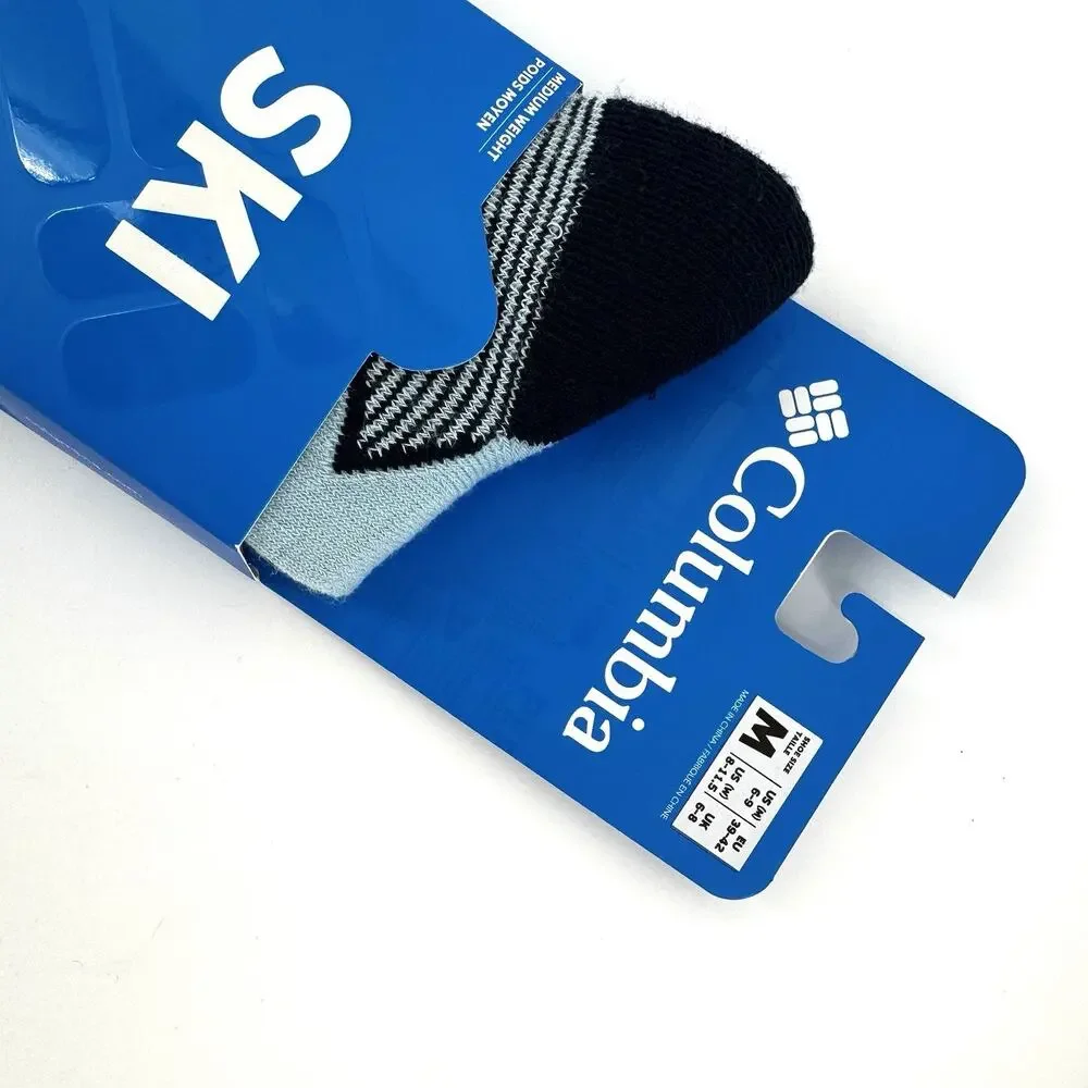 Columbia Women's Thermolite Snowflake Ski Socks Sky Blue Unisex Size Medium